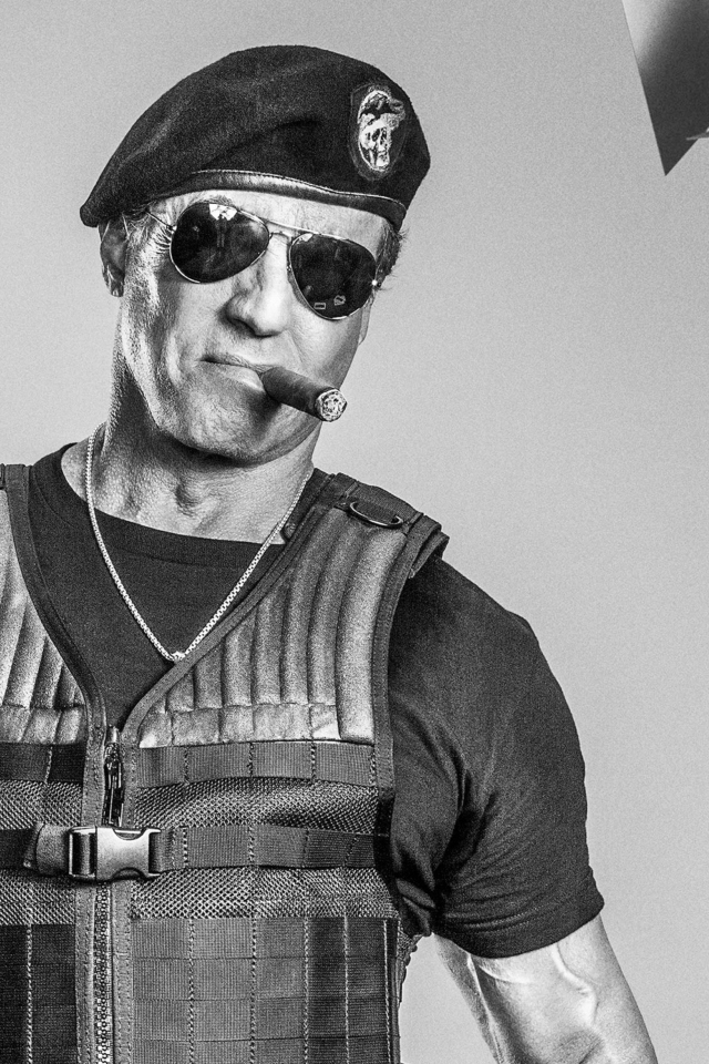 Das Sylvester Stallone In The Expendables Wallpaper 640x960