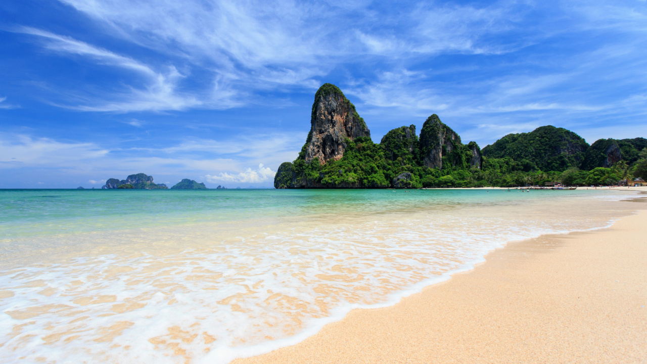 Обои Railay Beach in Thailand 1280x720
