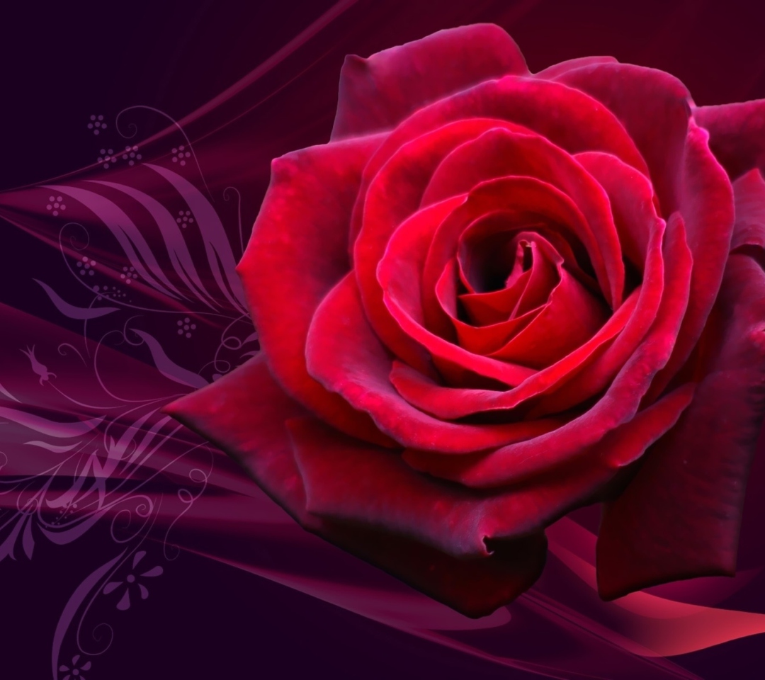 Das Red Rose Wallpaper 1080x960