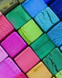 Das Colorful Cubes Wallpaper 128x160