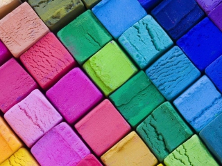 Screenshot №1 pro téma Colorful Cubes 320x240