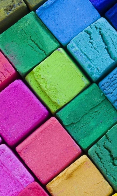 Das Colorful Cubes Wallpaper 480x800