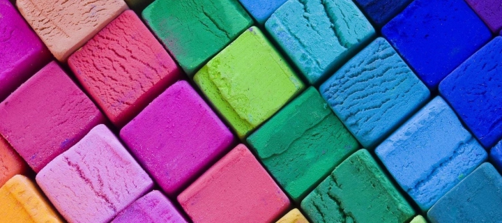 Das Colorful Cubes Wallpaper 720x320