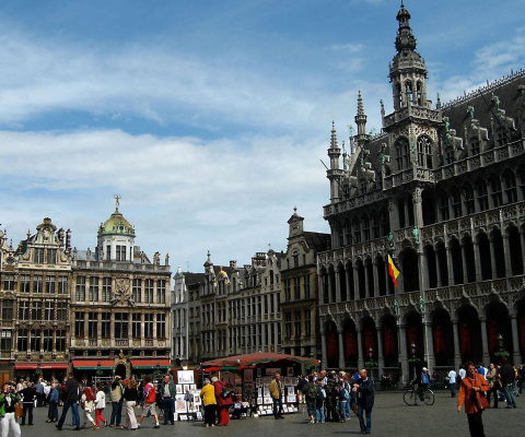 Sfondi Brussels Grand Place on Main Square 480x400