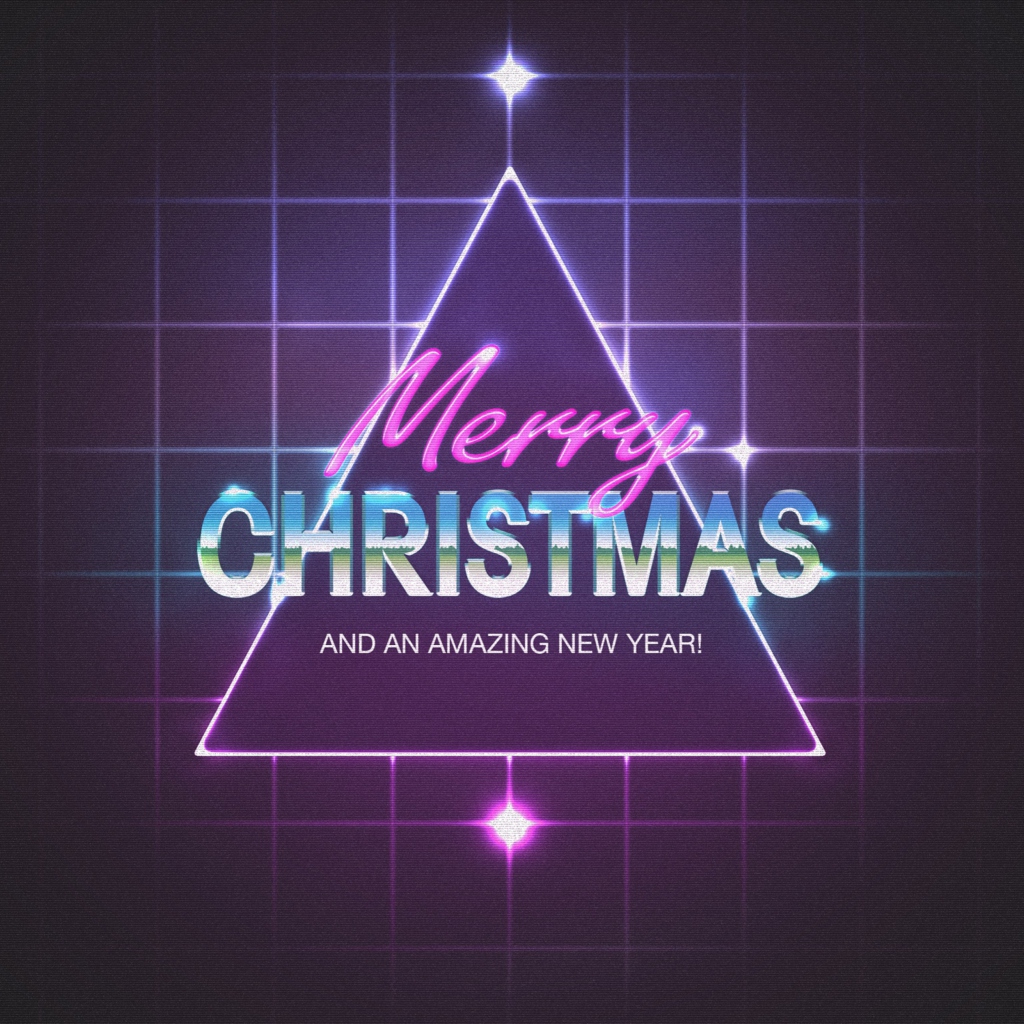 Das Merry Christmas & Happy New Year 2014 Wallpaper 1024x1024