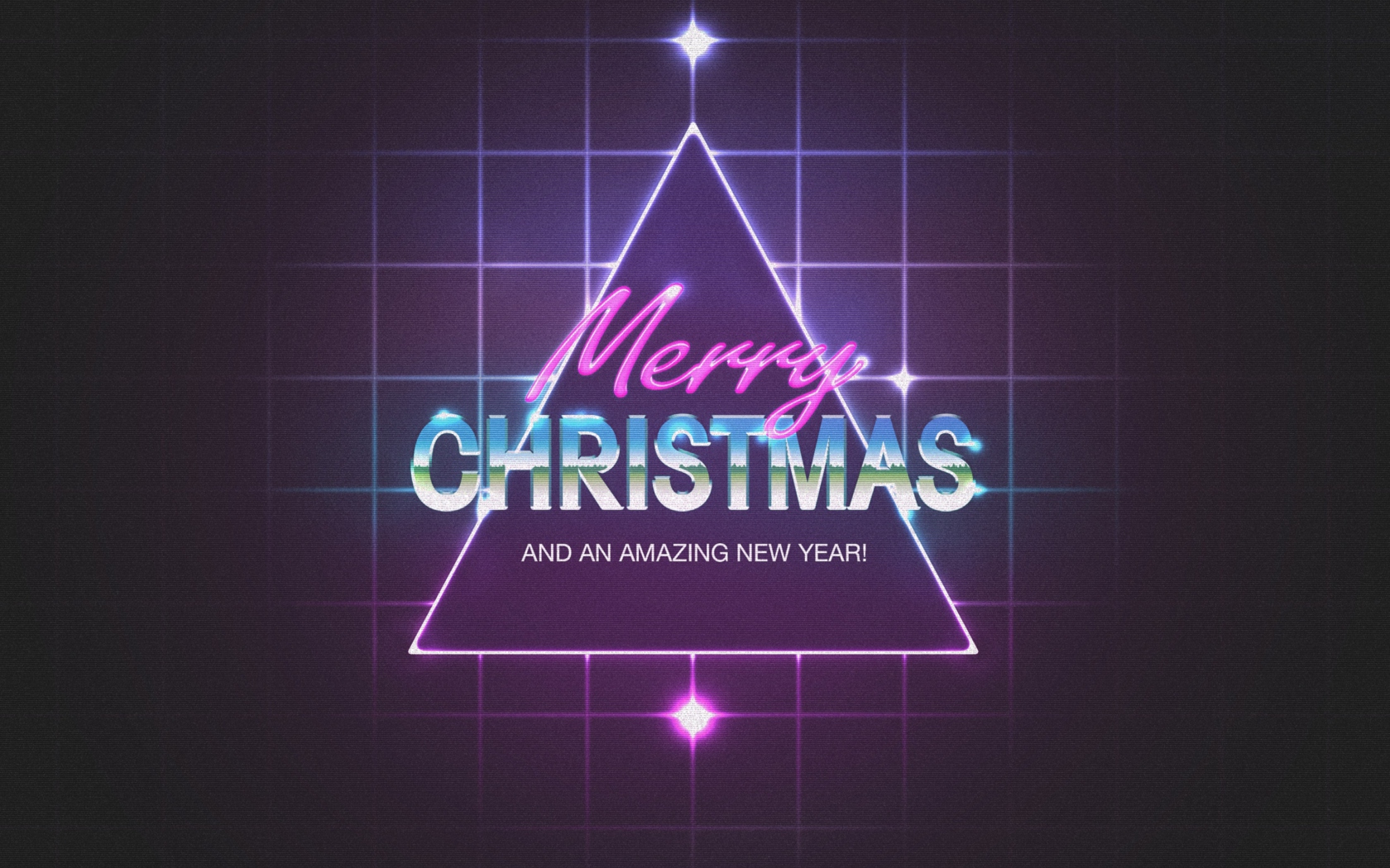 Das Merry Christmas & Happy New Year 2014 Wallpaper 1680x1050
