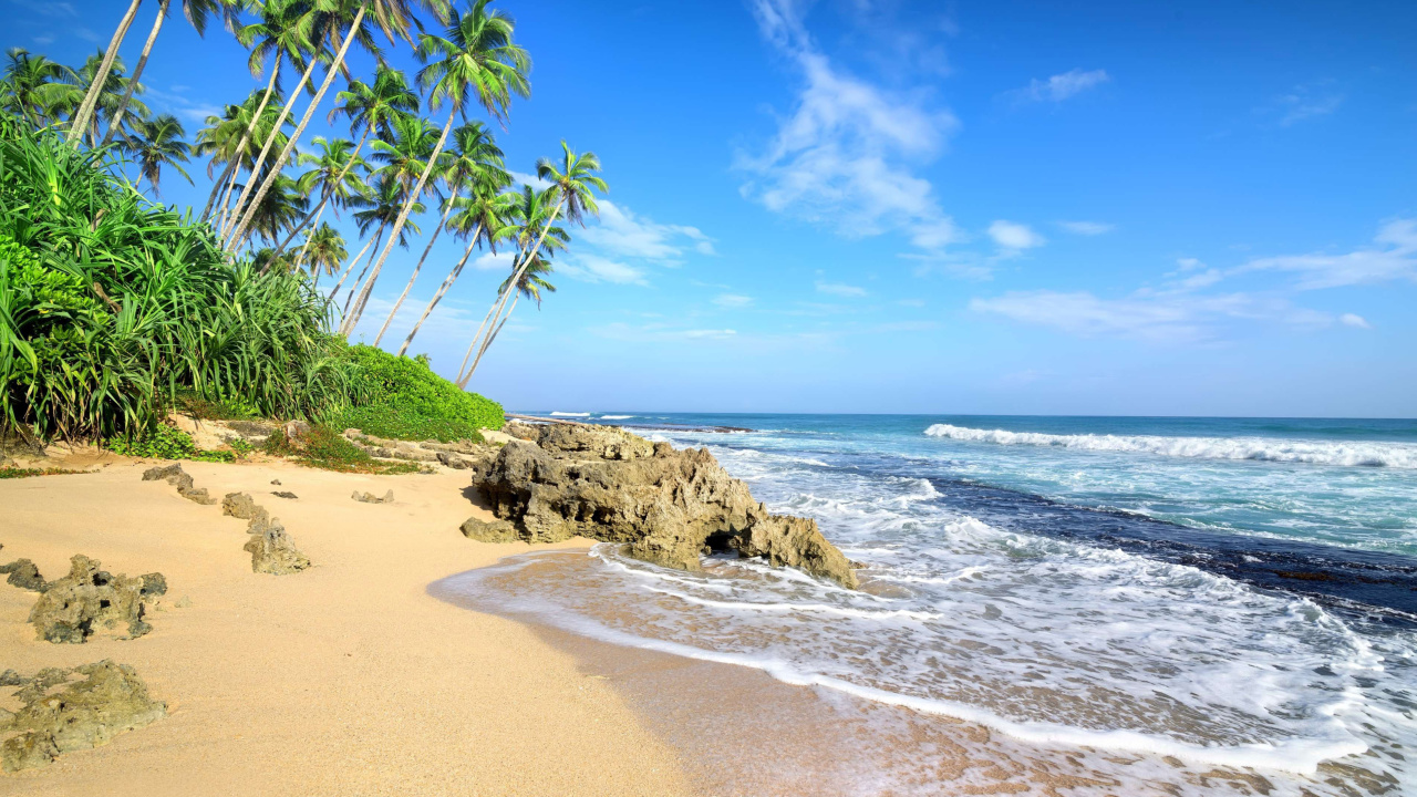 Обои Caribbean Best Tropic Beach Magens Bay Virgin Islands 1280x720