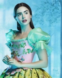 Обои Lilly Collins As Snow White 128x160