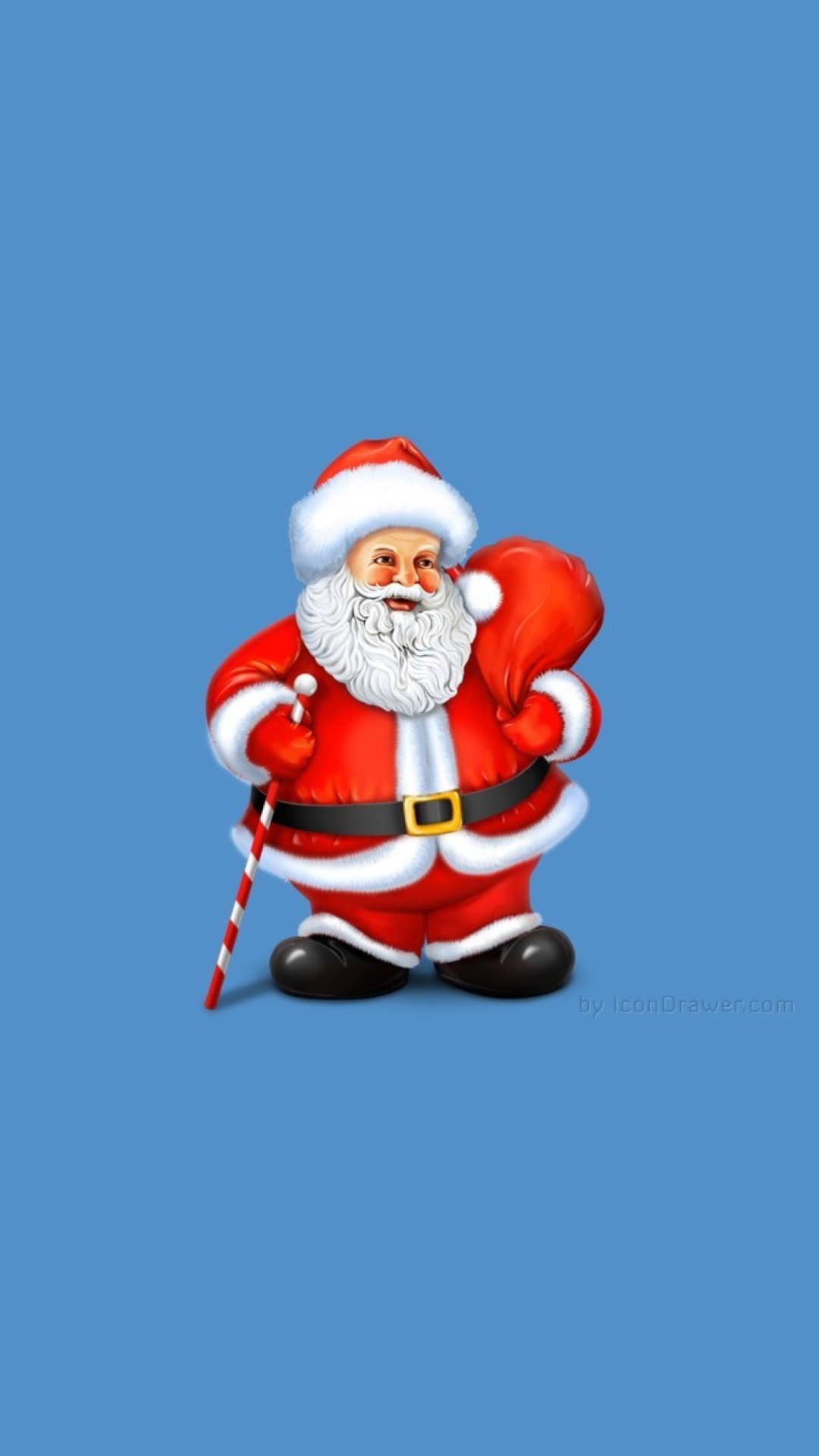 Das Santa Claus Illustration Wallpaper 1080x1920