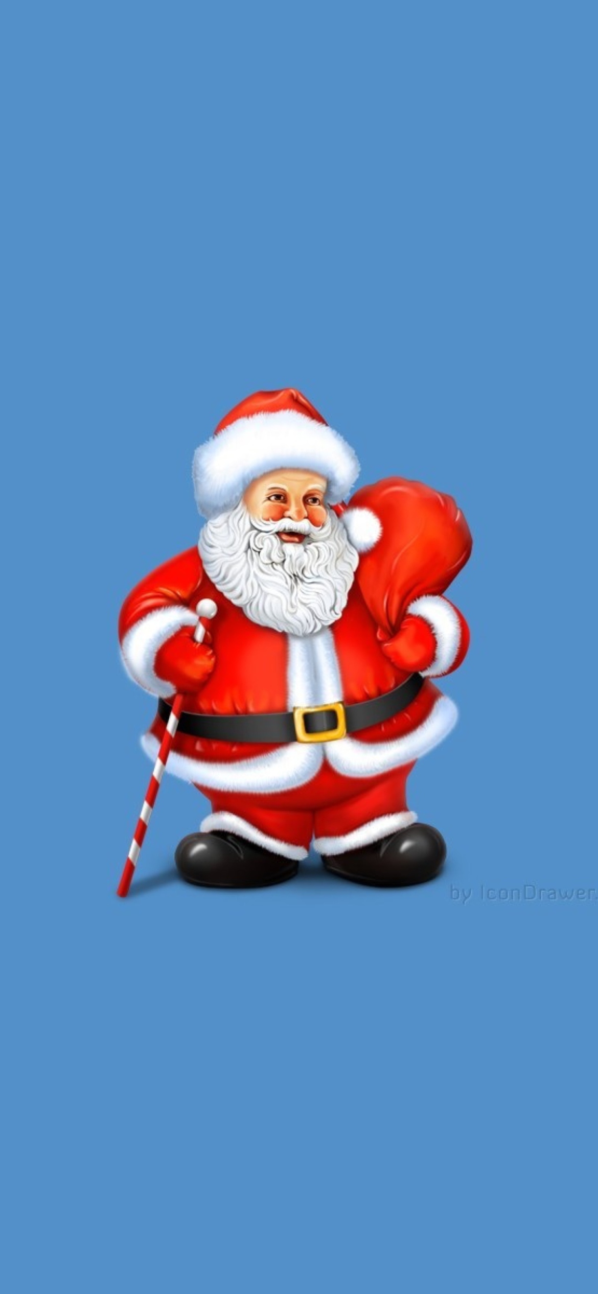 Fondo de pantalla Santa Claus Illustration 1170x2532