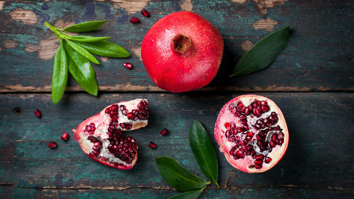 Organic Pomegranate wallpaper 1366x768