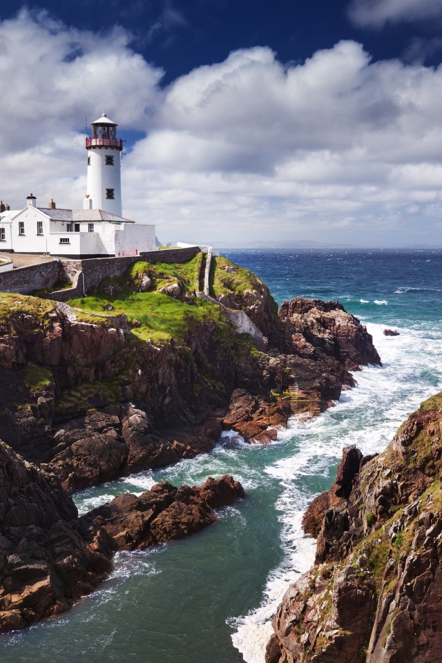 Das Fanad Ireland Lighthouse Wallpaper 640x960
