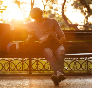 Romance In Park Background for 1024x1024