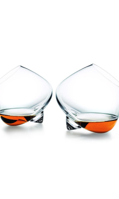 Cognac Glasses wallpaper 240x400