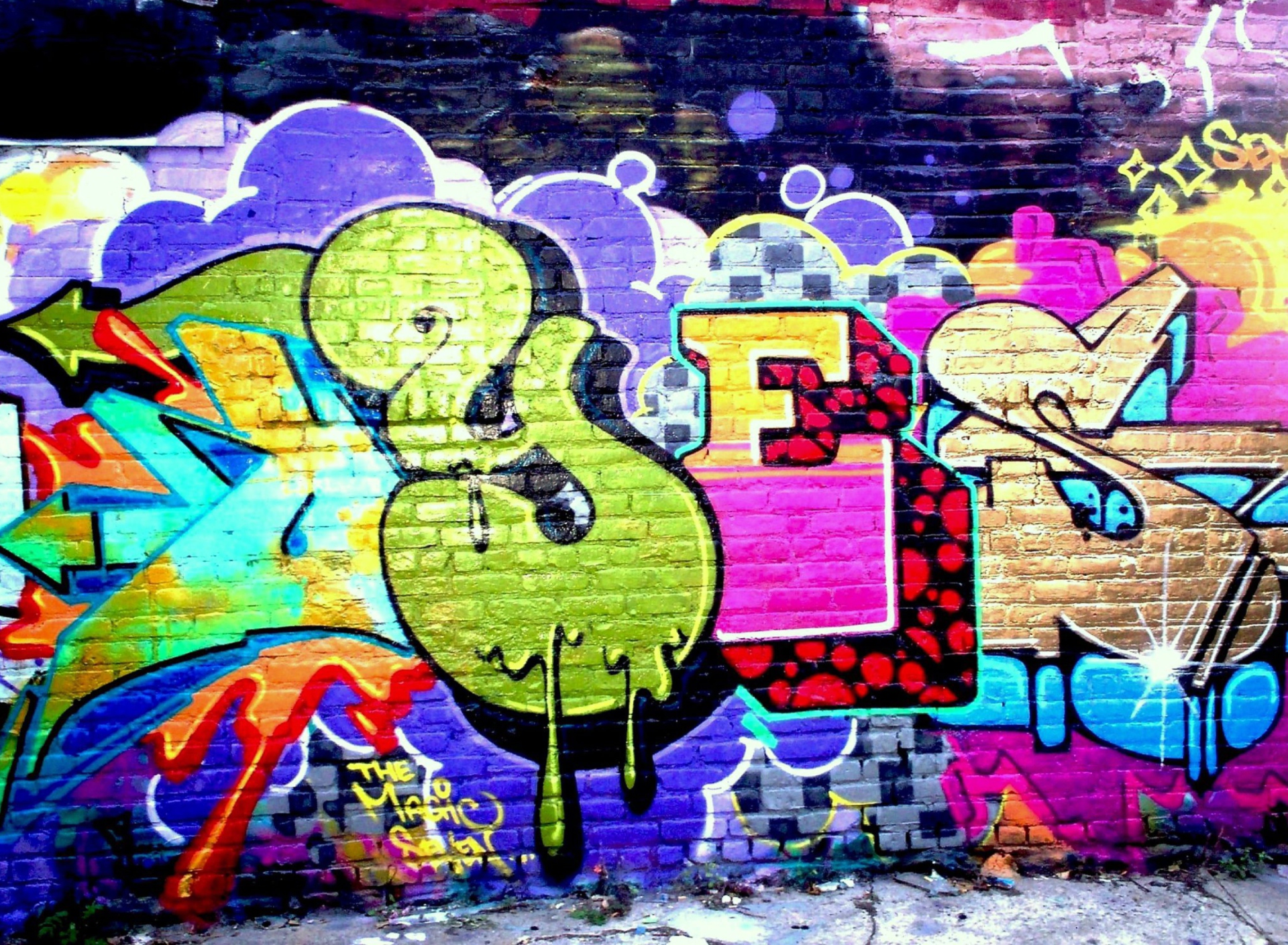 Yes Graffiti wallpaper 1920x1408