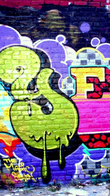 Yes Graffiti wallpaper 360x640