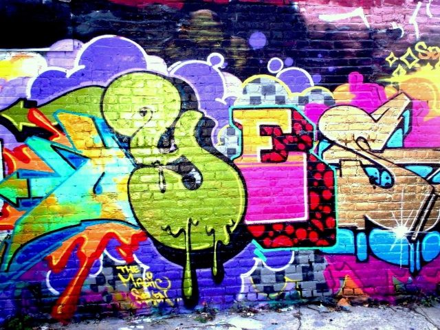 Das Yes Graffiti Wallpaper 640x480