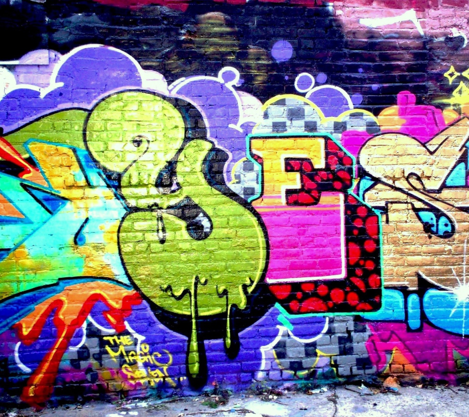 Yes Graffiti wallpaper 960x854