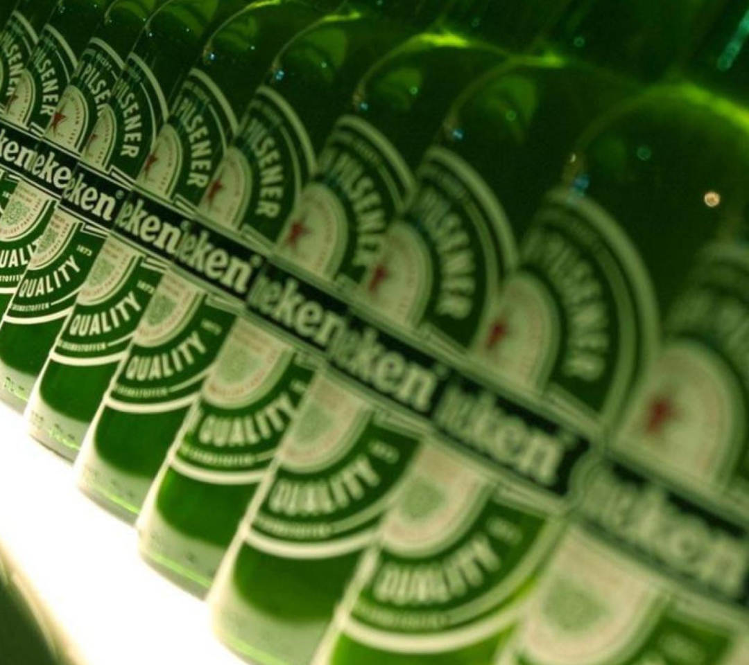 Das Heineken Bottles Wallpaper 1080x960