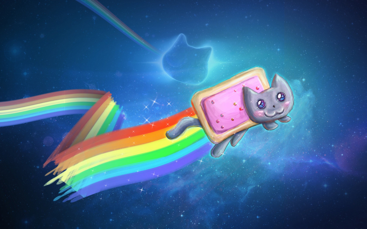 Screenshot №1 pro téma Nyan Cat 1280x800