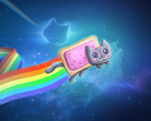 Das Nyan Cat Wallpaper 220x176