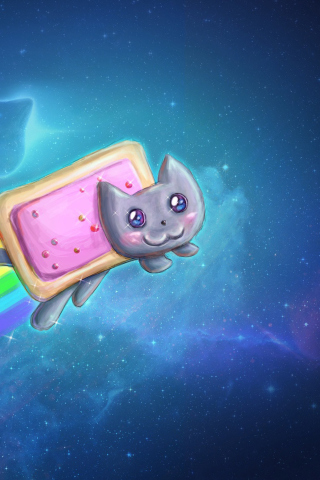 Das Nyan Cat Wallpaper 320x480