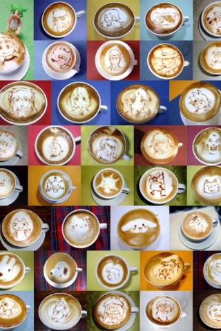 Screenshot №1 pro téma Coffee Art For Coffee Lovers 320x480
