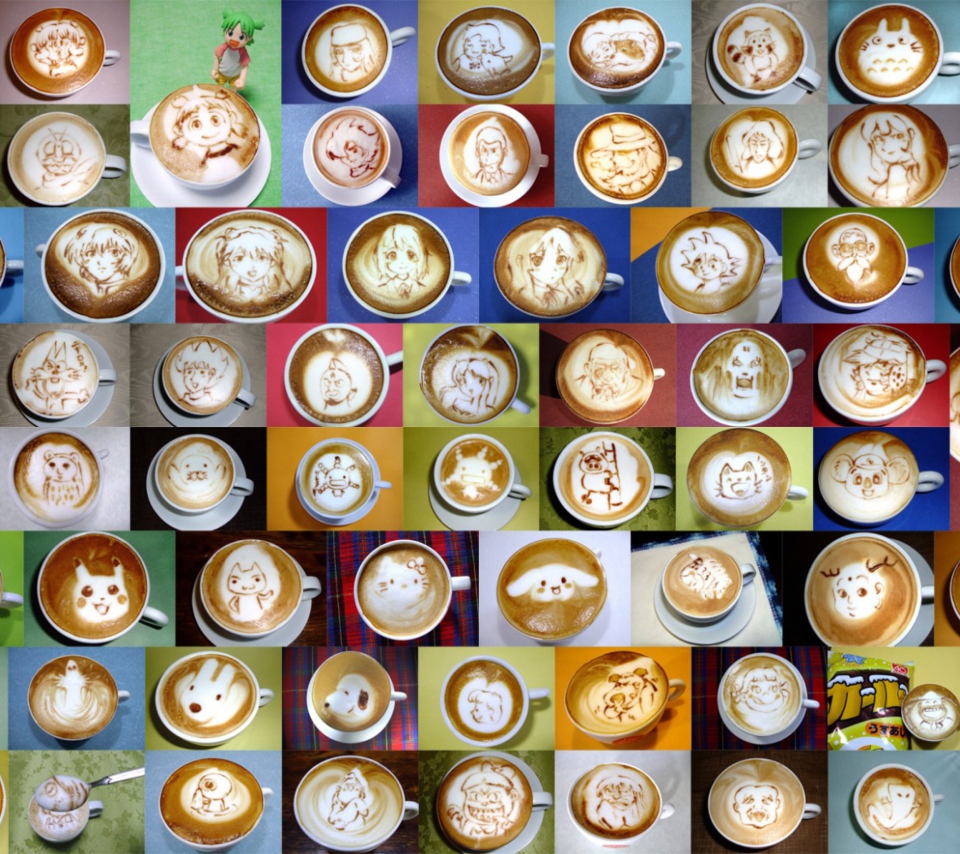 Das Coffee Art For Coffee Lovers Wallpaper 960x854