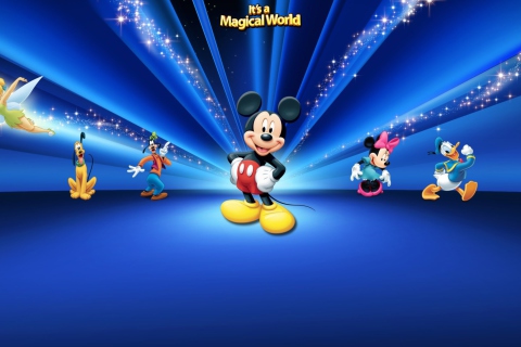 Обои Magical Disney World 480x320