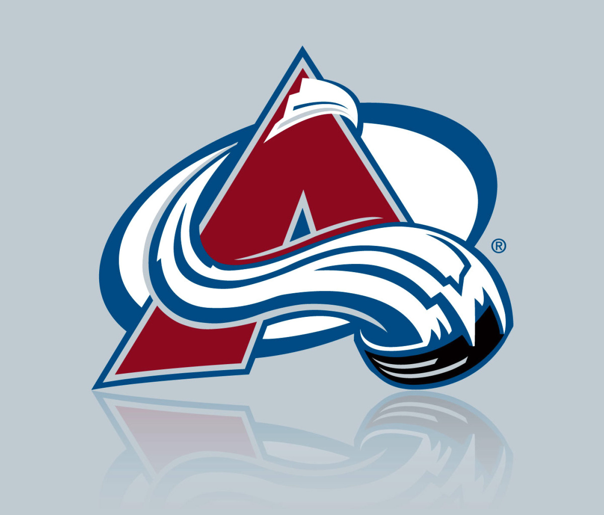 Обои Colorado Avalanche Grey Logo 1200x1024