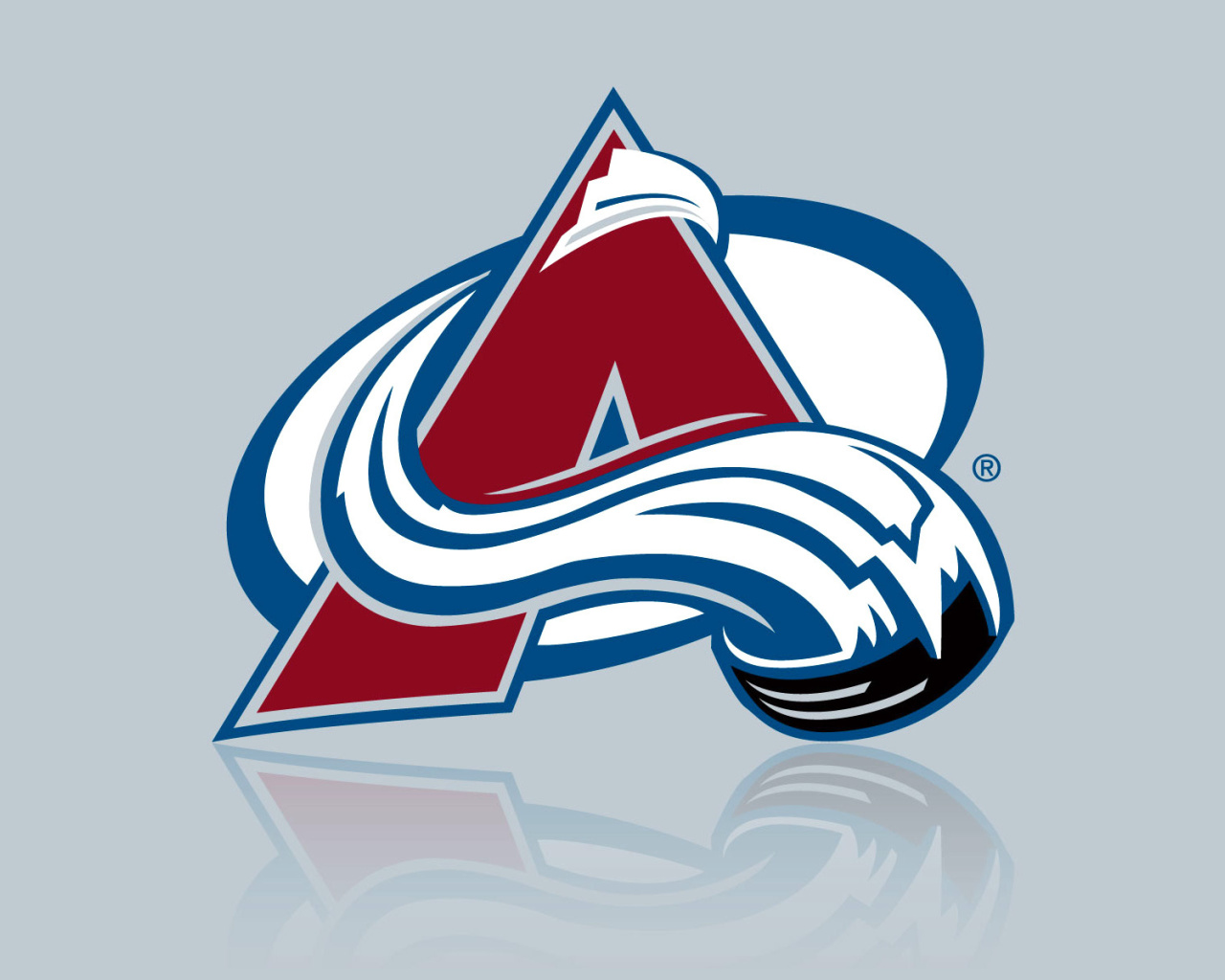 Das Colorado Avalanche Grey Logo Wallpaper 1280x1024