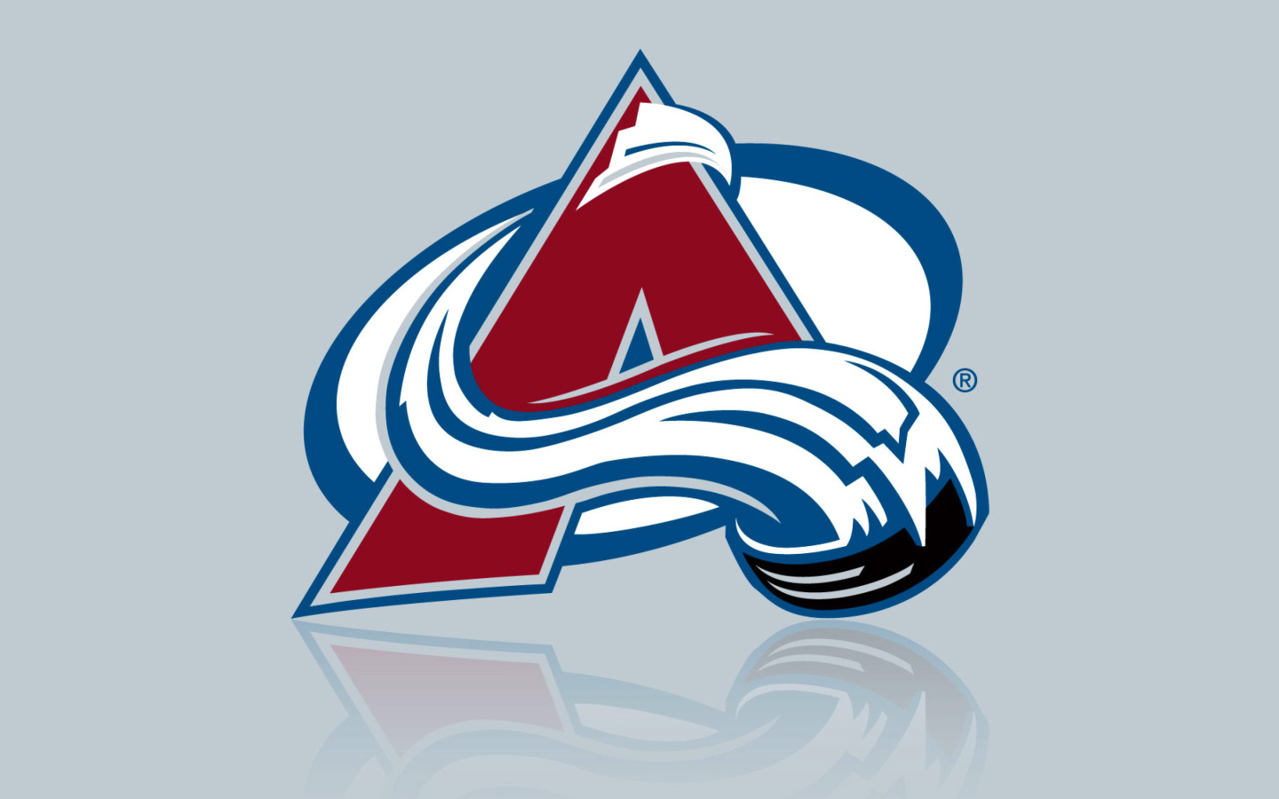 Das Colorado Avalanche Grey Logo Wallpaper 1440x900