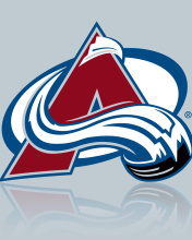 Das Colorado Avalanche Grey Logo Wallpaper 176x220