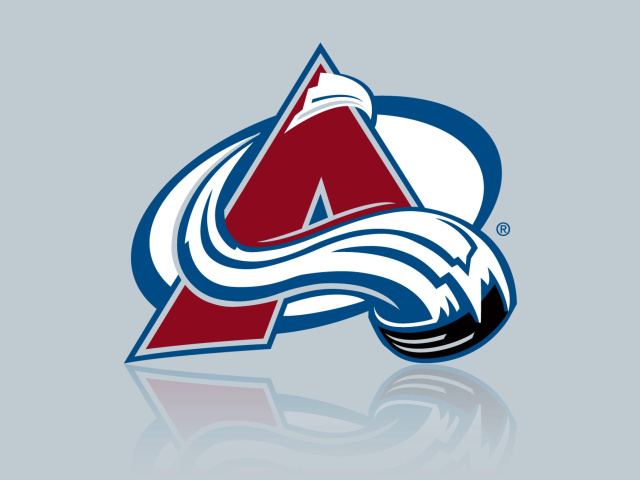 Das Colorado Avalanche Grey Logo Wallpaper 640x480