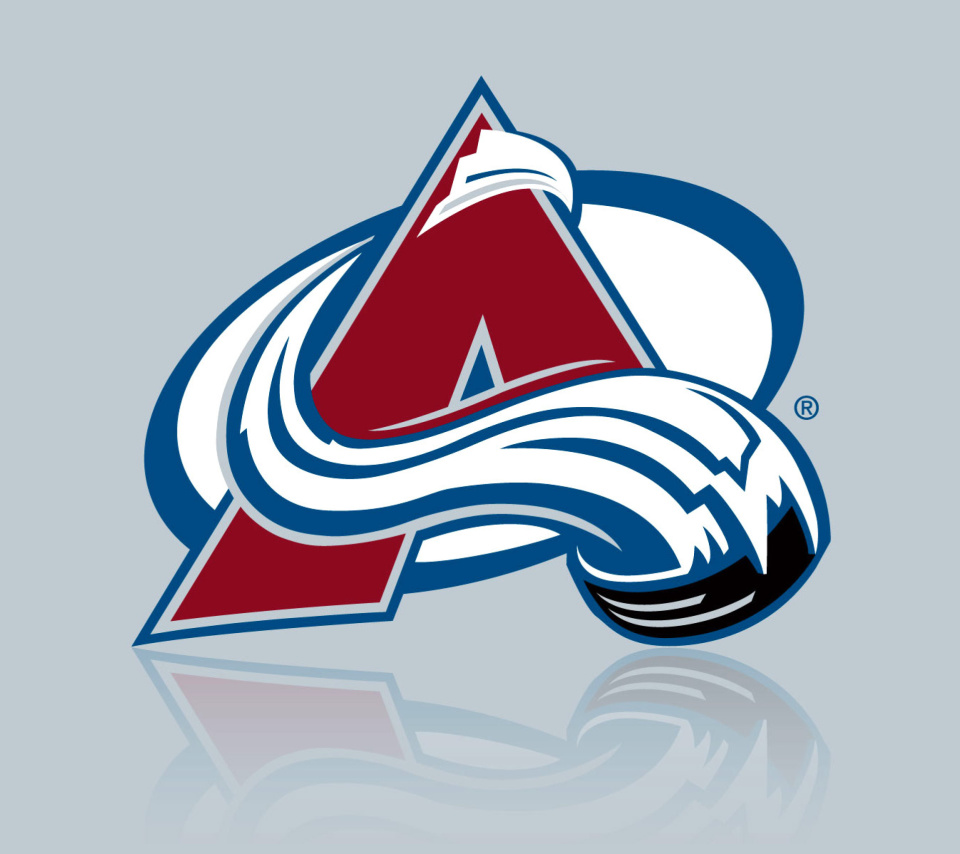 Das Colorado Avalanche Grey Logo Wallpaper 960x854