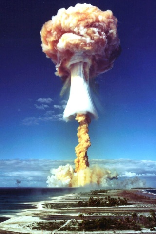 Nuclear Explosion wallpaper 320x480