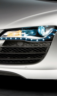 Audi R8 LED Headlights Lamp wallpaper 240x400
