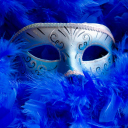 Mask And Feathers wallpaper 128x128