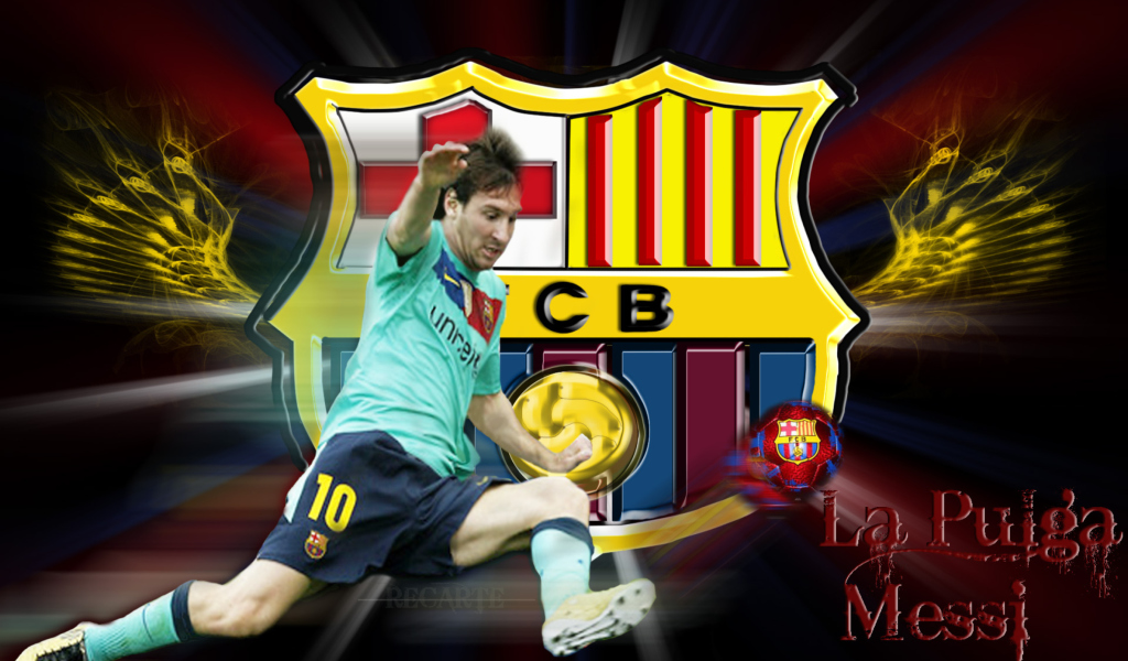 Das Lionel Messi Wallpaper 1024x600
