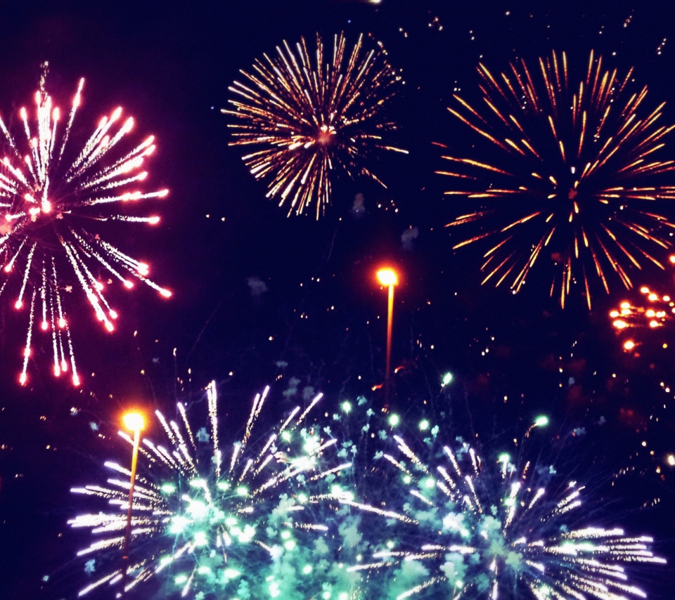 Fireworks wallpaper 960x854