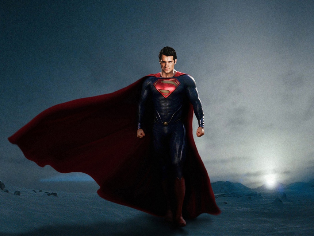 Das Superman In Man Of Steel Wallpaper 1024x768