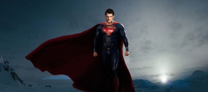 Superman In Man Of Steel wallpaper 720x320