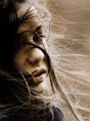 Beautiful Girl With Windy Hair screenshot #1 132x176