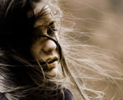Fondo de pantalla Beautiful Girl With Windy Hair 176x144