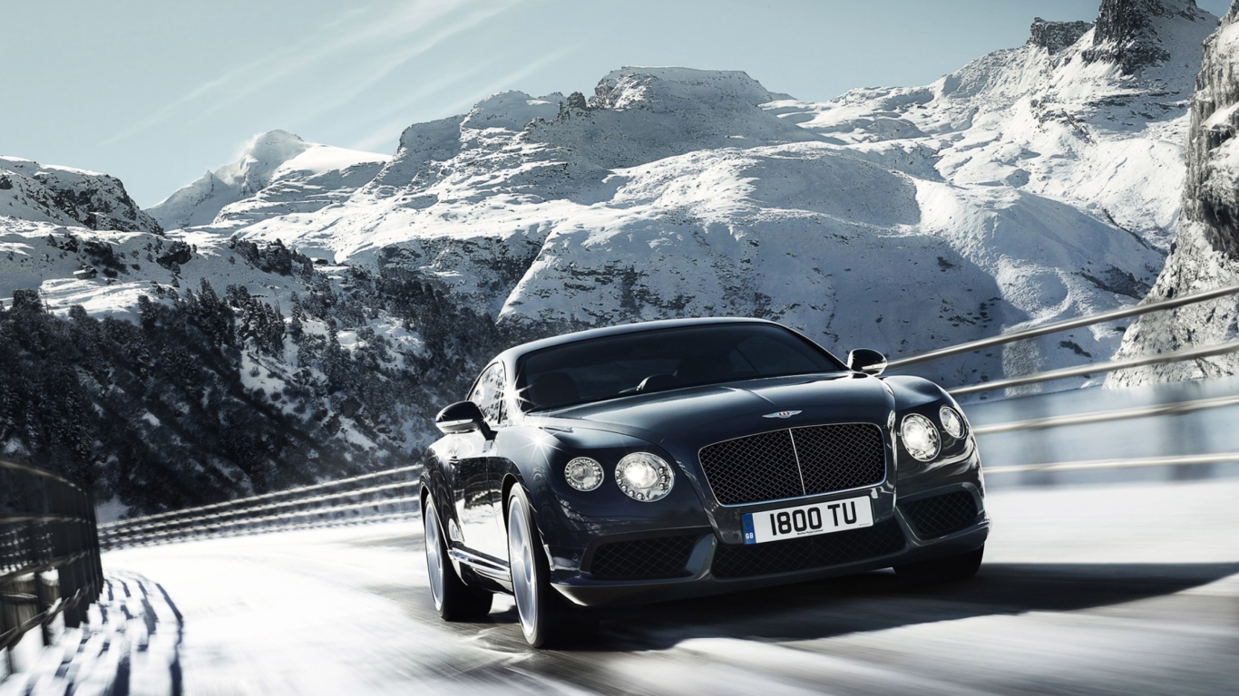 Fondo de pantalla Bentley Continental V8 1366x768