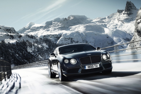 Fondo de pantalla Bentley Continental V8 480x320