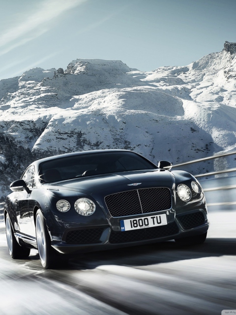 Fondo de pantalla Bentley Continental V8 480x640
