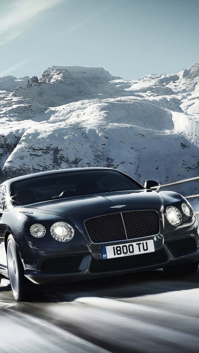 Das Bentley Continental V8 Wallpaper 640x1136