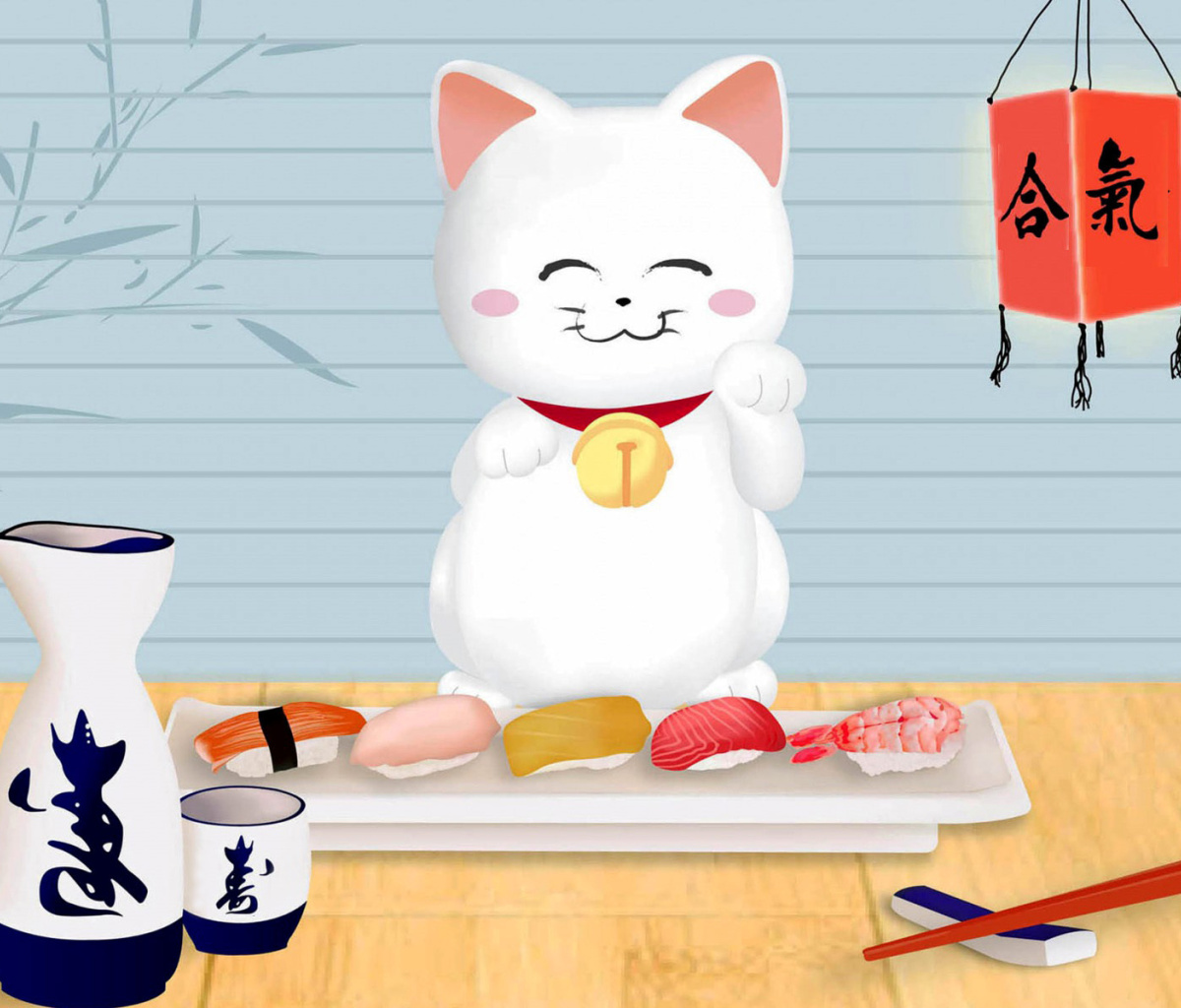 Maneki Neko Cat HD screenshot #1 1200x1024