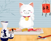 Maneki Neko Cat HD screenshot #1 176x144